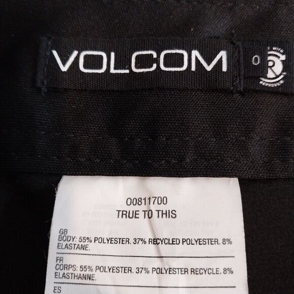 Volcom Board Shorts Women's Black Swim Nwt Size 0 - Picture 3 of 5